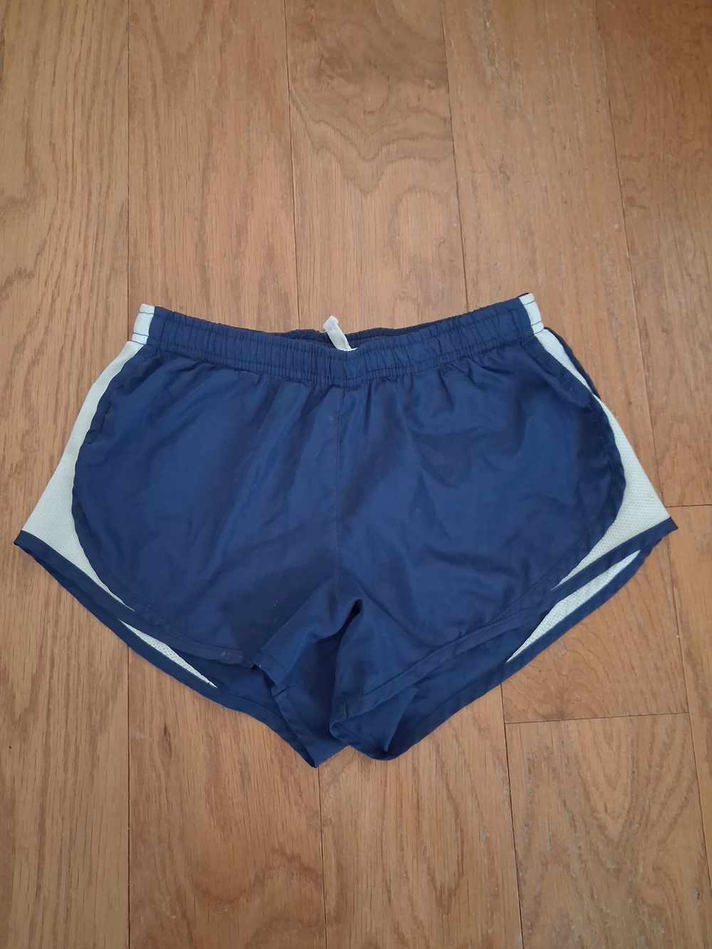 Jockey Navy Blue and White Kids Athletic Shorts